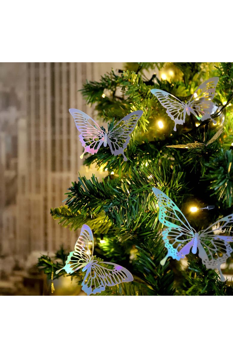 WALPLUS 3D Butterflies 78-Piece Wall Sticker, Alternate, color, 