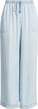 beachlunchlounge Asthin Chambray Drawstring Pants