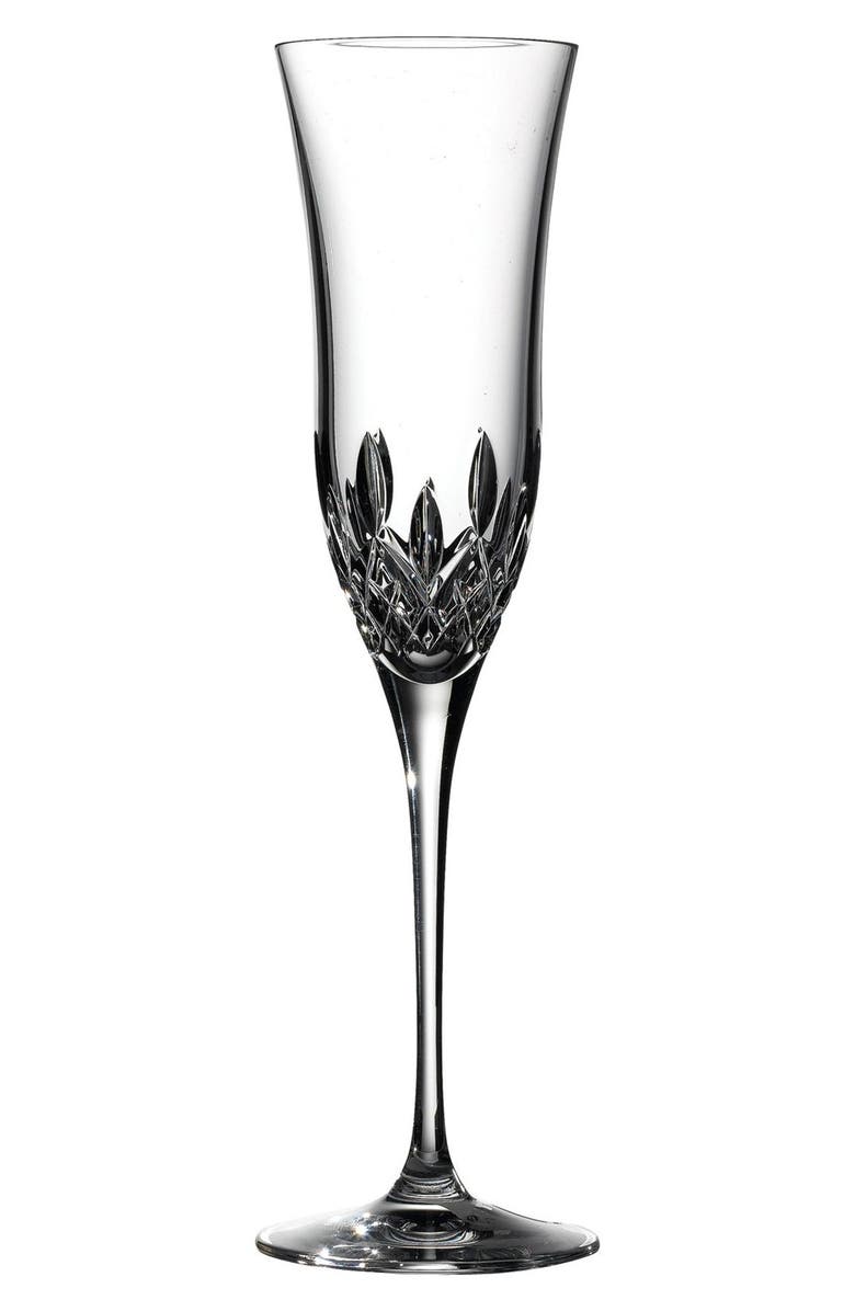 Waterford 'Lismore Essence' Lead Crystal Champagne Flute, Main, color, Clear
