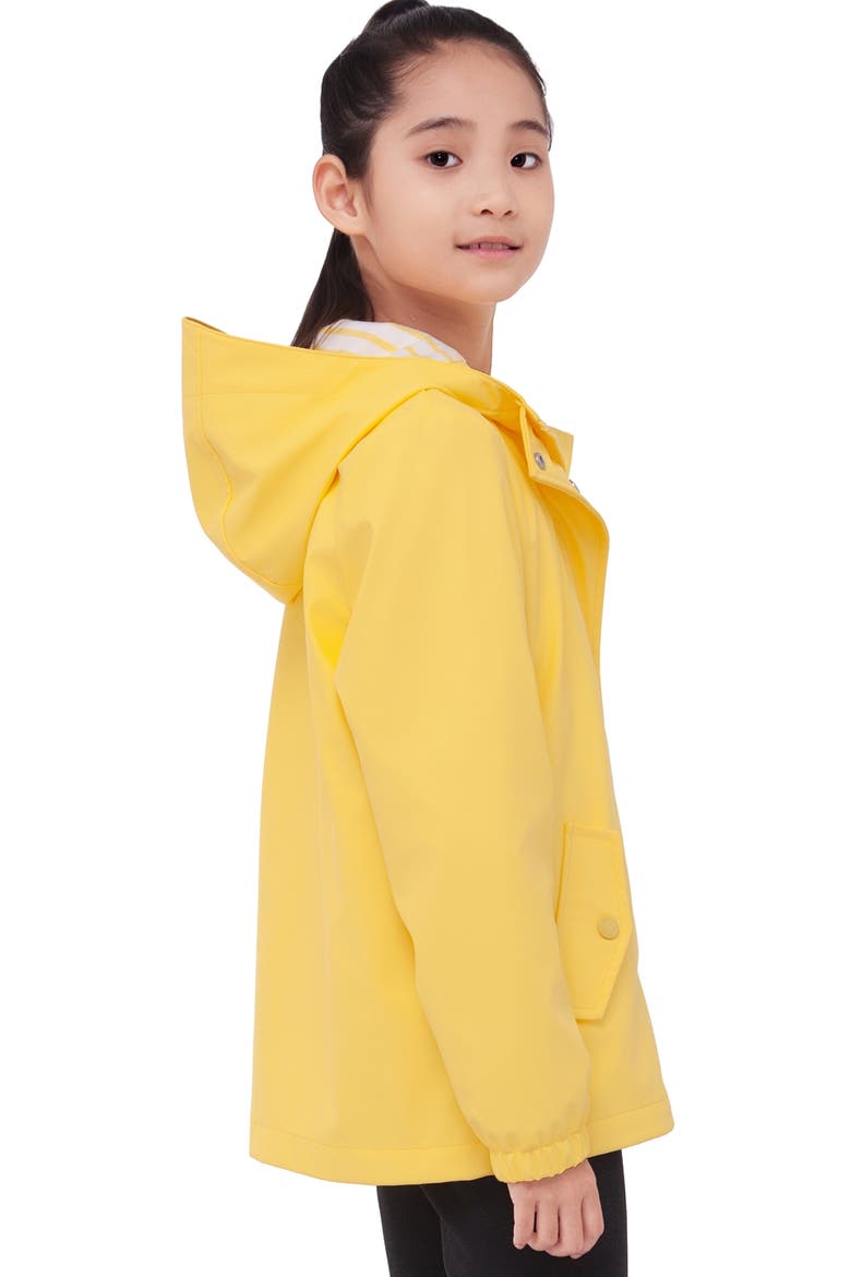 Kids' Waterproof Rain Coat Rubberized Jacket, Alternate, color, Yellow