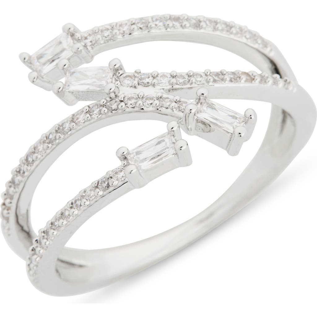 Nordstrom Rack Cubic Zirconia Spiral Bypass Ring