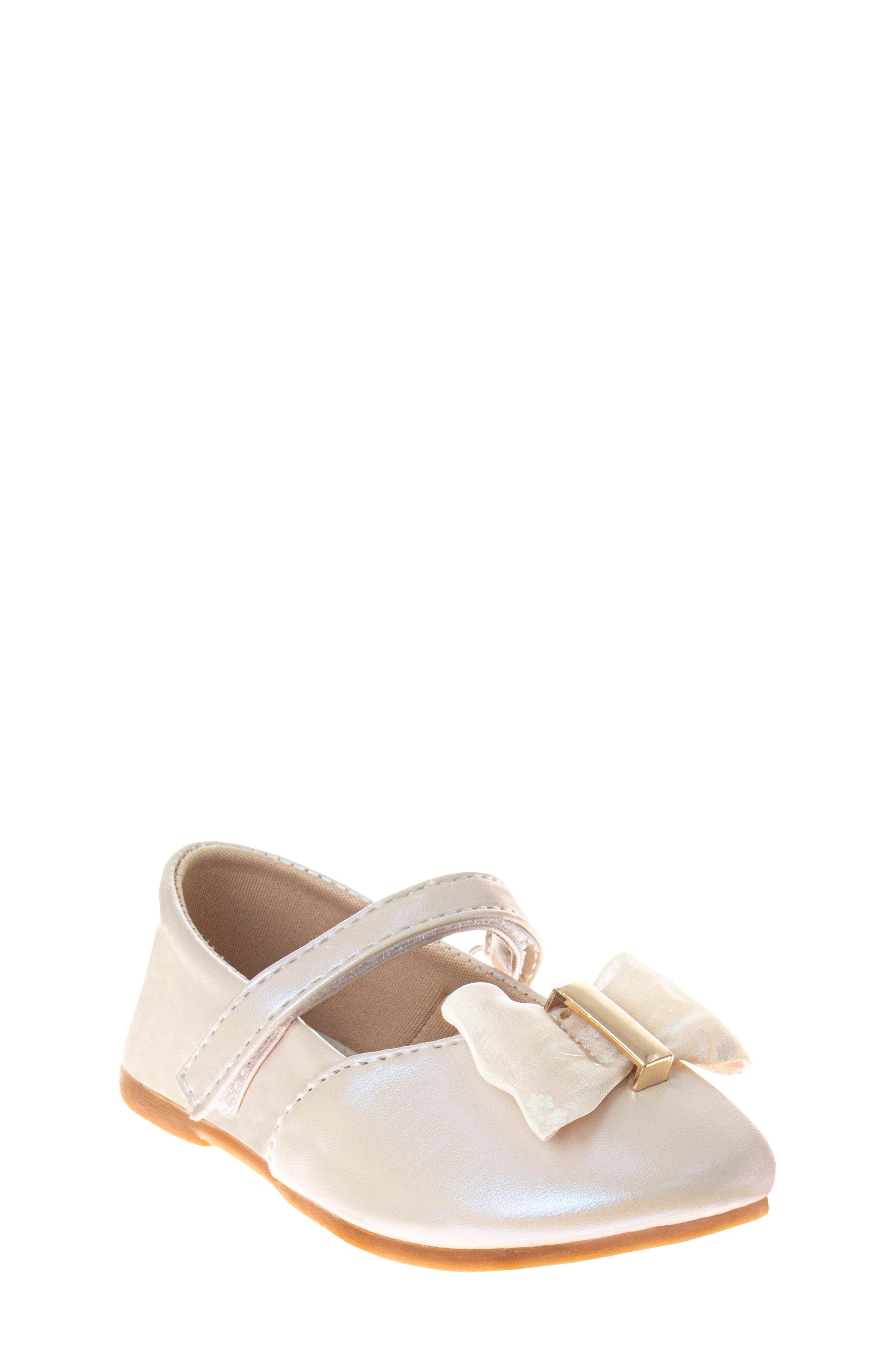 Kids' Mary Jane Flat, Main, color, BEIGE PEARL