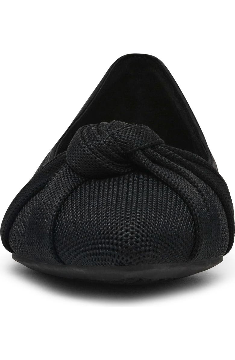 Anne Klein Olami Knot Flat, Alternate, color, Black Knit