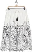 Joie Embroidered Tassel Tie Front Skirt