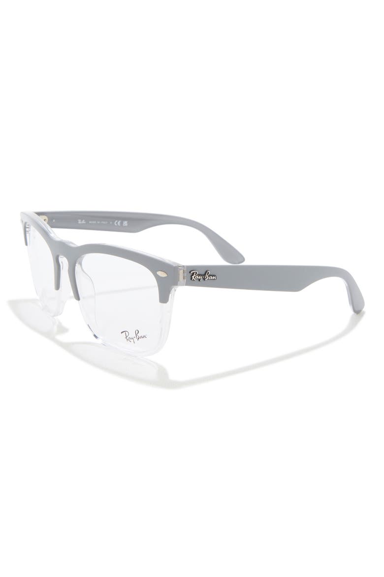 54mm Square Optical Glasses, Main, color, GREY