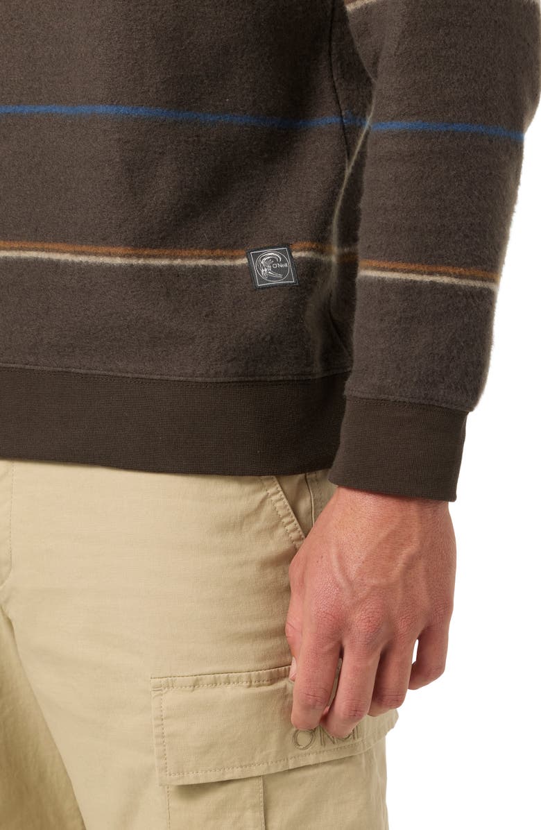 O'Neill Nash Stripe Crewneck Sweatshirt, Alternate, color,