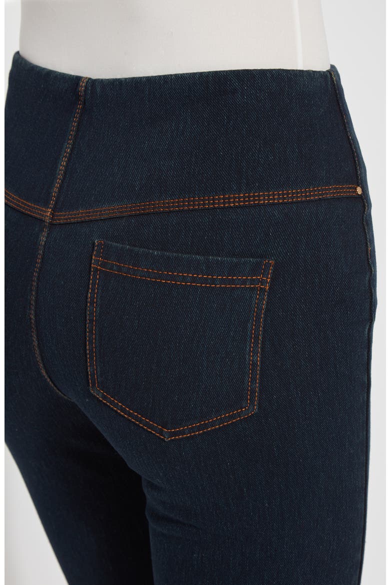 'Lyssentials Stretch Denim Boyfriend Shorts, Alternate, color, INDIGO