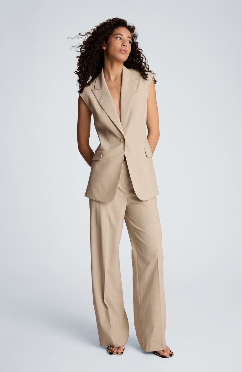 Kenneth Cole Open Back Vest, Alternate, color, Tless Taupe/ Pure White