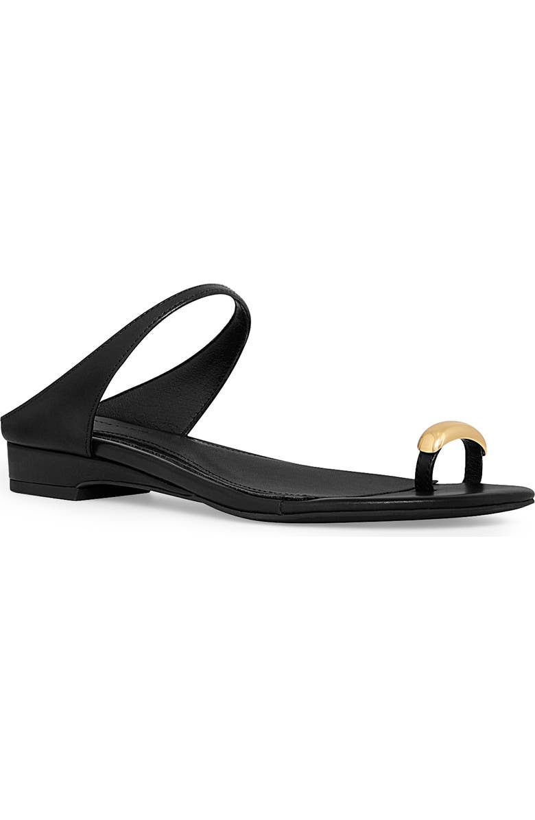 Rebecca Minkoff Toe Ring Slide Sandal, Main, color, Black