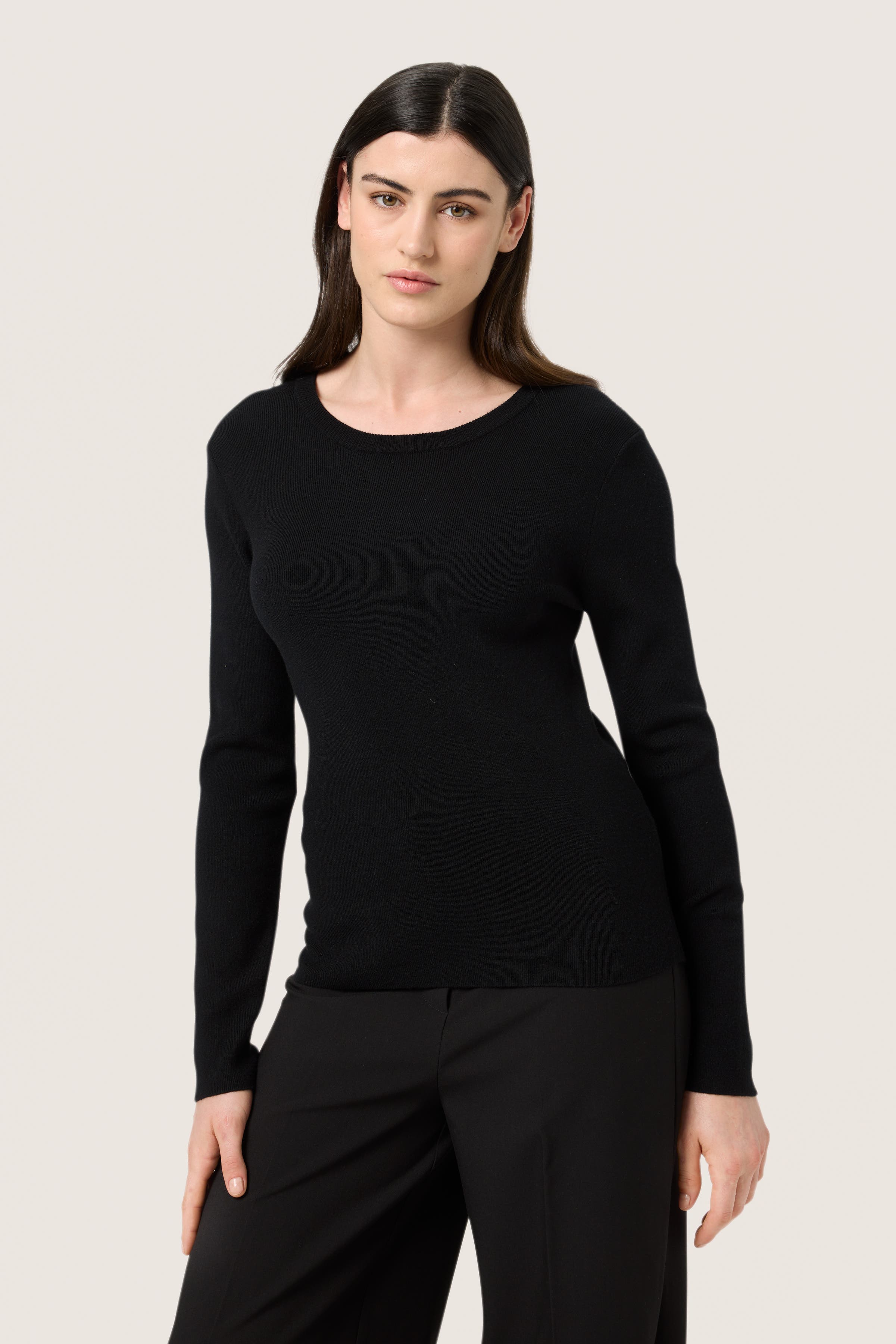 SLSina Round Neck Slim Fit Pullover - image 3