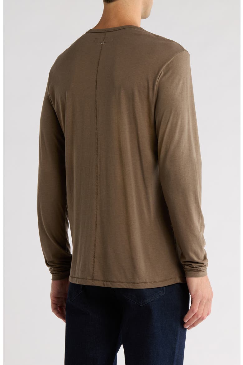 Long Sleeve Crewneck T-Shirt, Alternate, color, DARK STONE