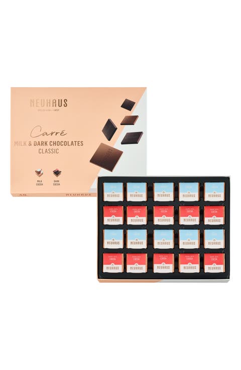 Carré 40-Piece Classic Dark & Milk Chocolate Gift Box