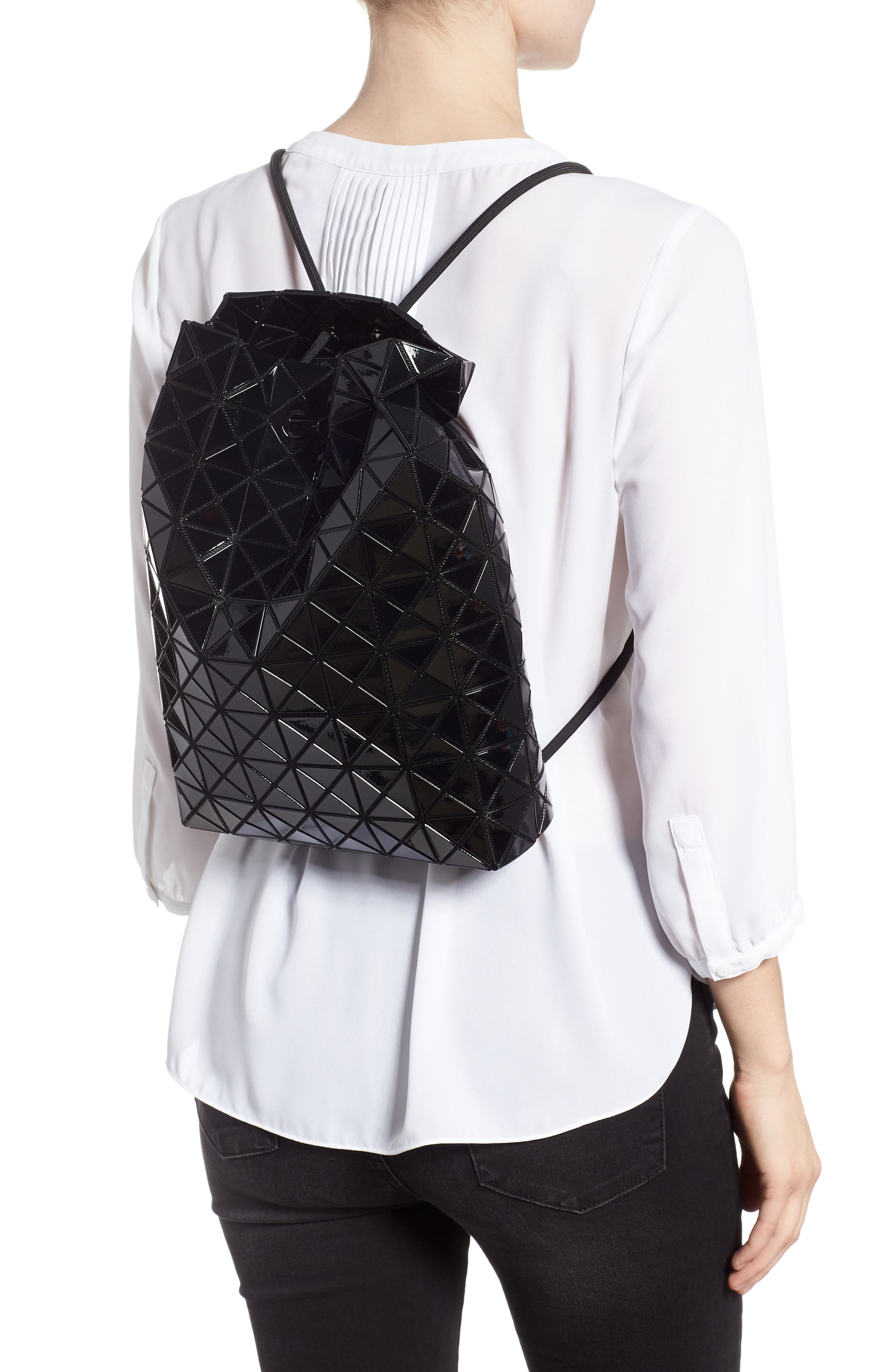 Wring Flat Backpack, Alternate, color, BLACK