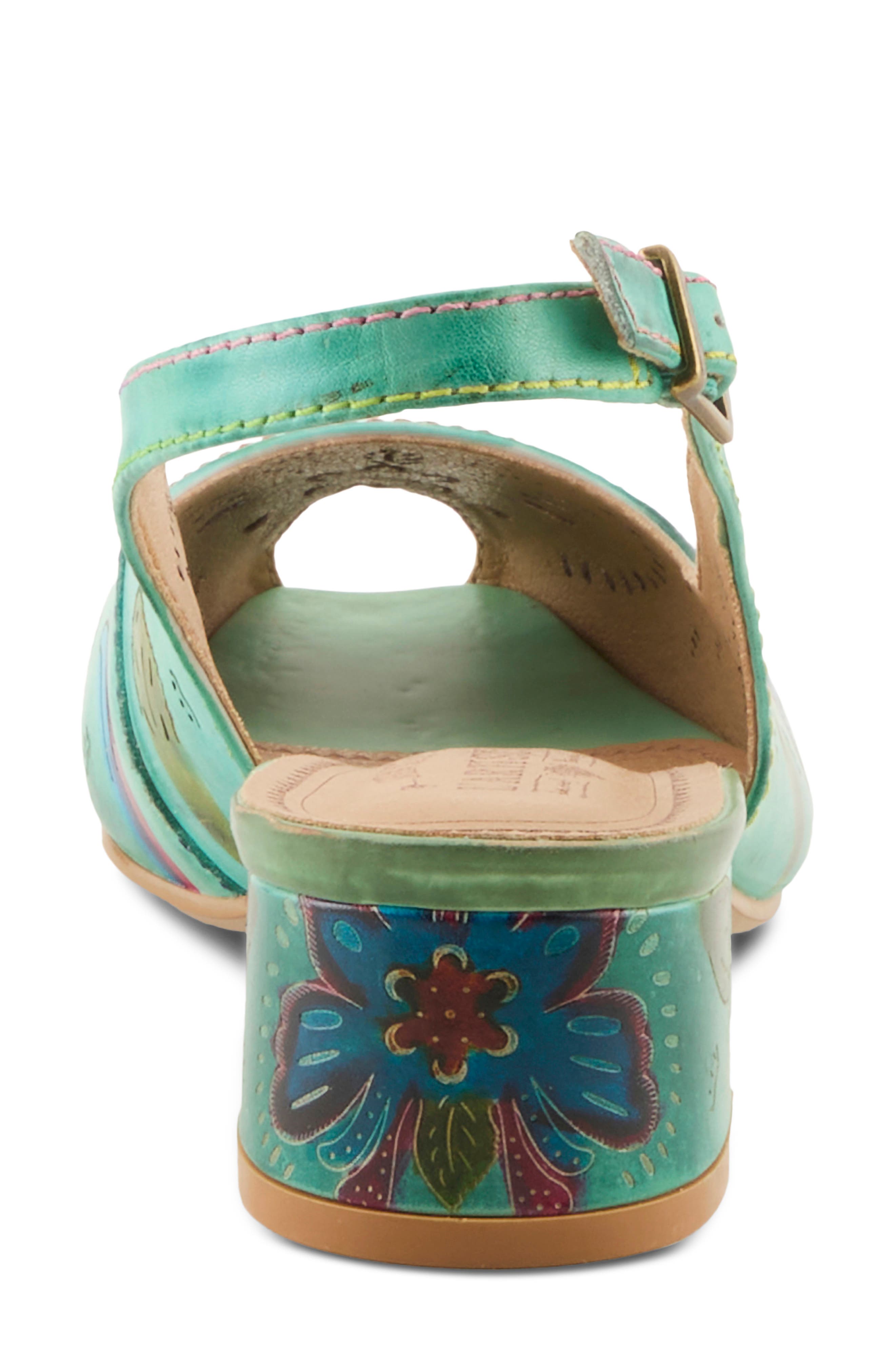 Streetpeep Slingback Peep Toe Sandal, Alternate, color, MINT GREEN MULTI