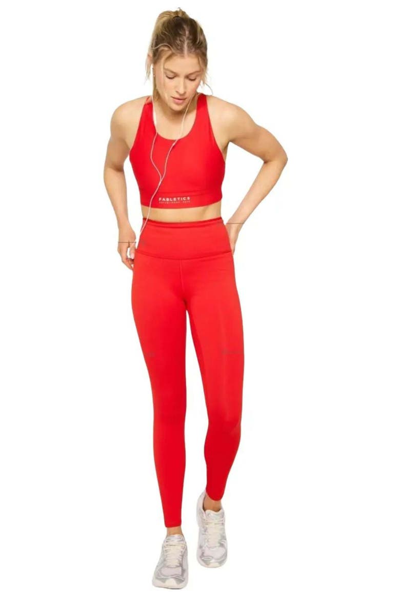 Boost PowerHold High-Waisted Legging, Alternate, color, Heated Red