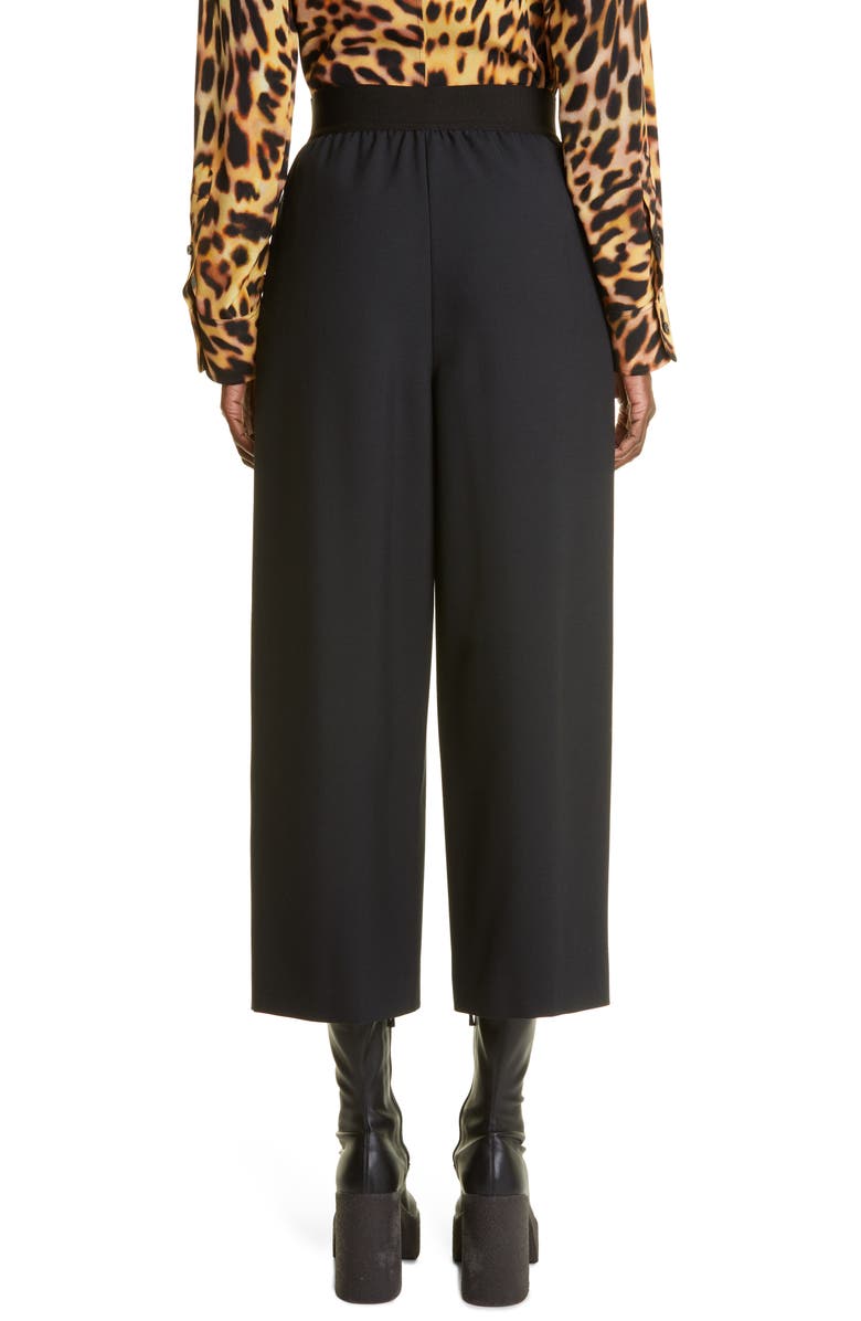 Stella McCartney Twill Crop Wide Leg Pants, Alternate, color, 