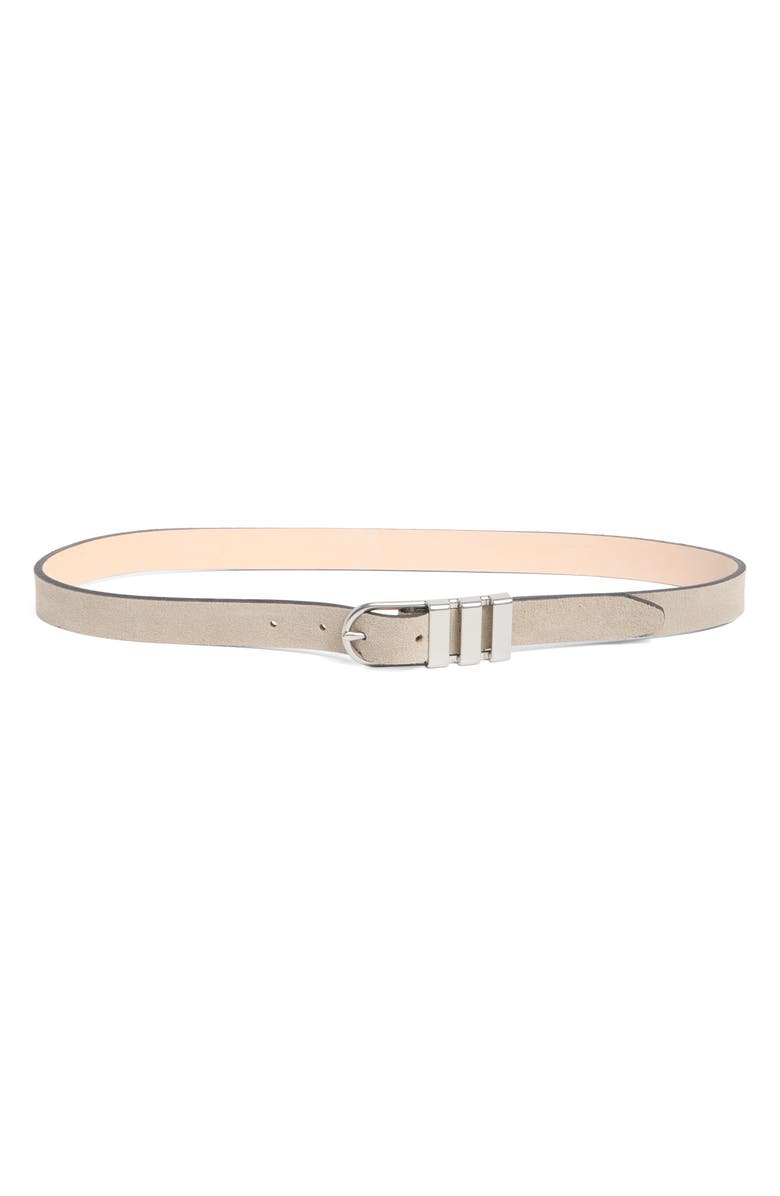 rag & bone Porto Suede Belt, Main, color, Sting Ray Suede