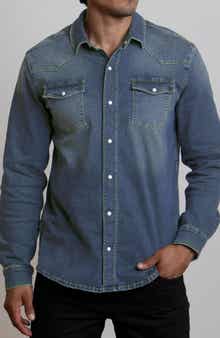 CANYON OF HEROES Big Sky Stretch Western Denim Shirt