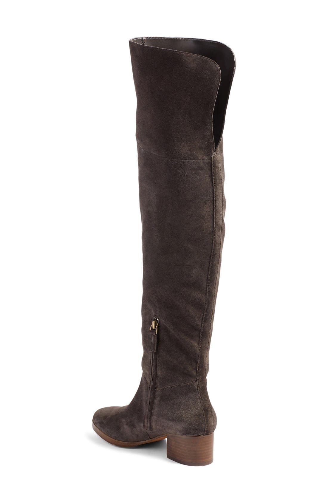 Tessie Tall Boot, Alternate, color, GREY SUEDE