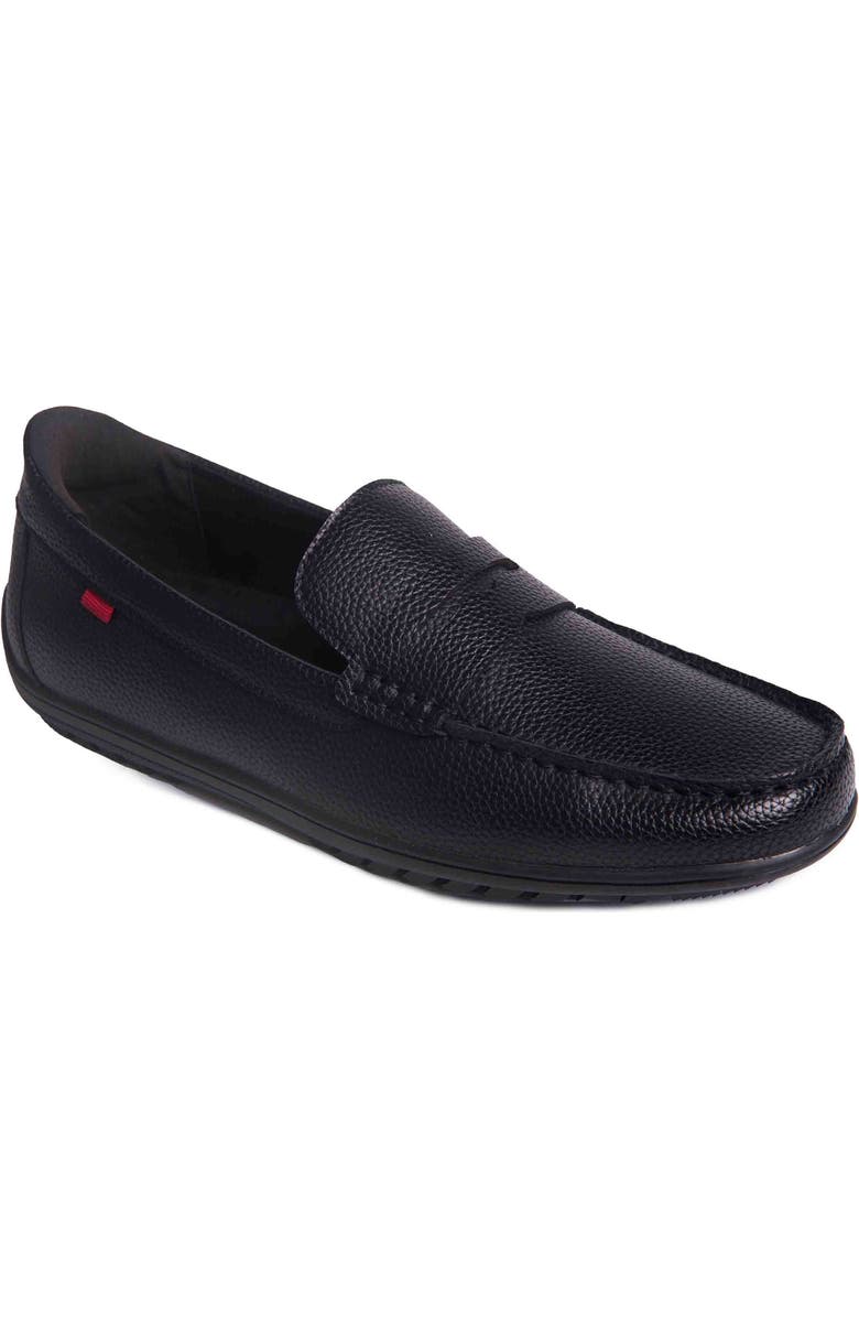 Marc Joseph New York John Street Penny Loafer, Main, color, Black Grainy