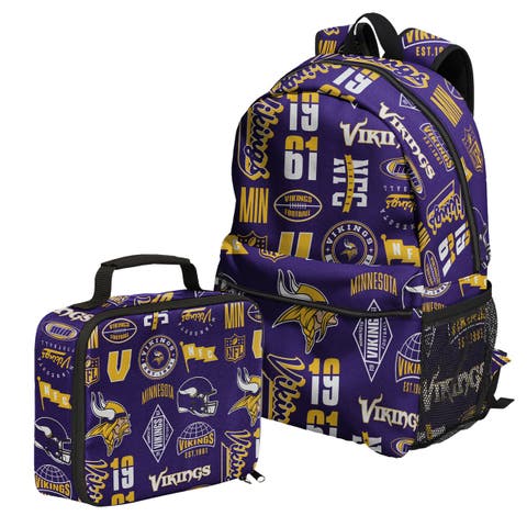 Minnesota Vikings Backpack and Lunchbox Set
