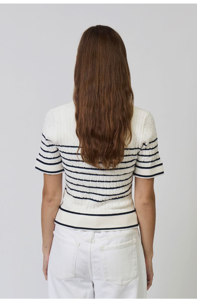 Central Park West Nevada Nautical Cable Polo, Alternate, color, 