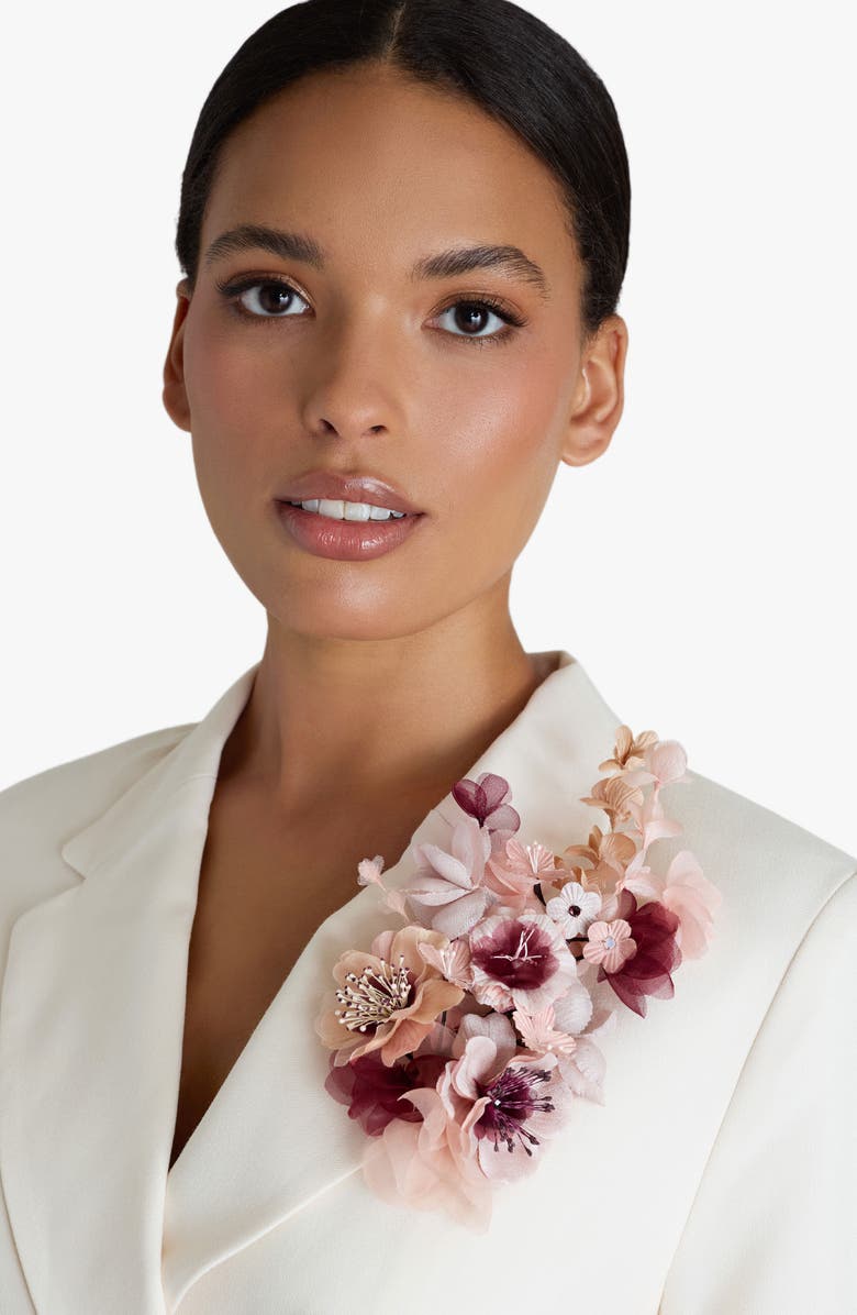 Helena Simon The Cherry Blossom Branch Floral Brooch, Alternate, color, Pink