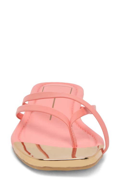 Dolce Vita Laguna Flip Flop In Coral Leather