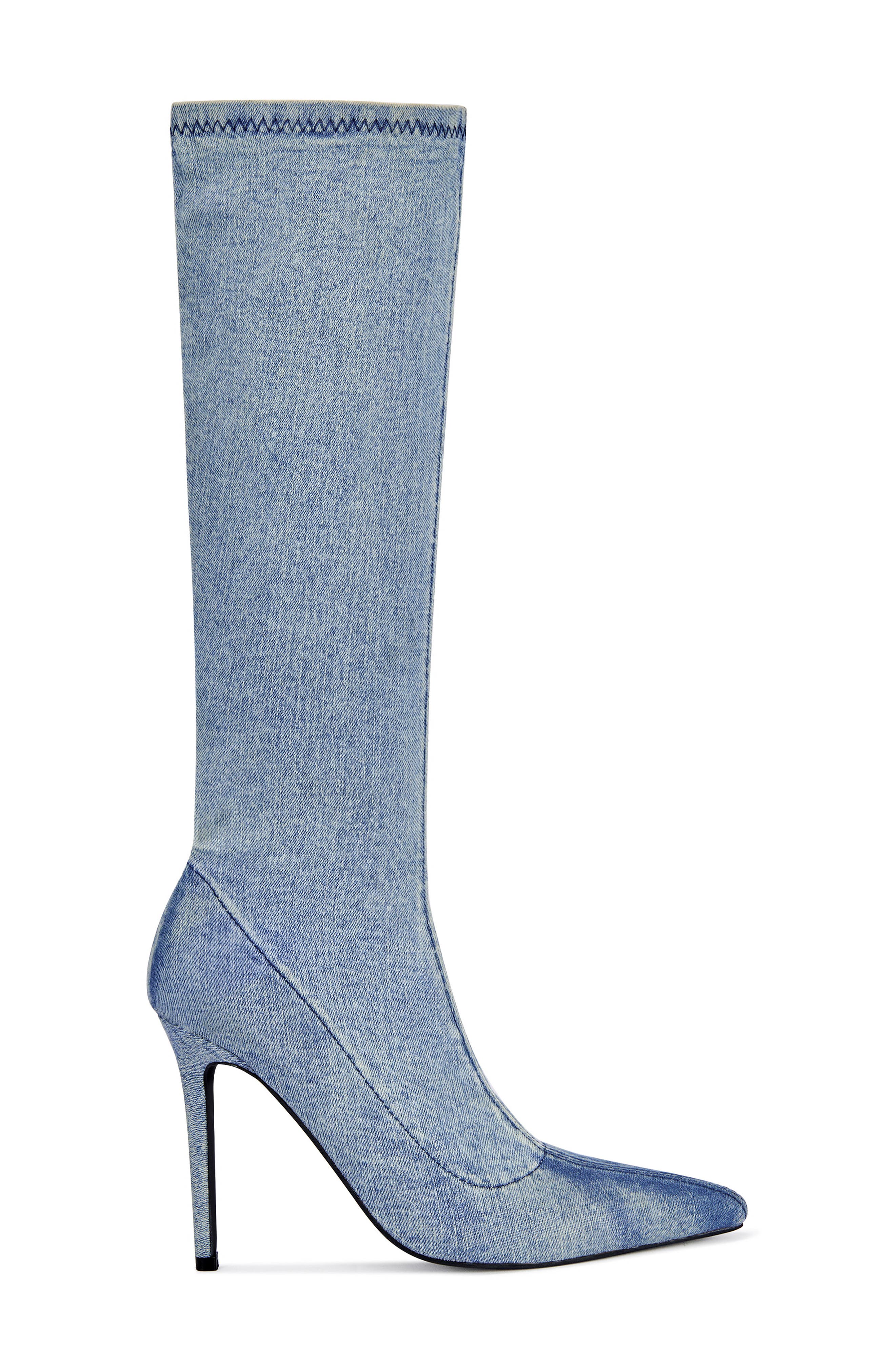 Calana Denim Pointy Toe Boot, Alternate, color, DENIM