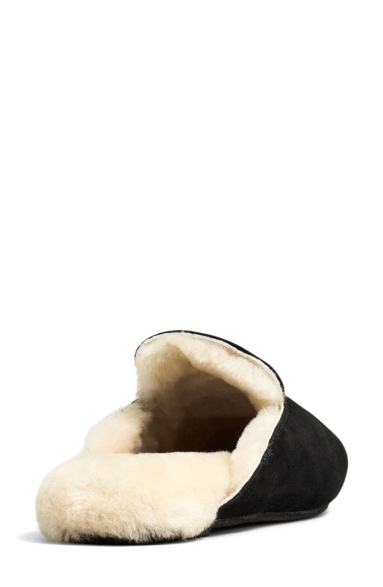 Madewell Ezra Genuine Shearling Slipper, Alternate, color, 