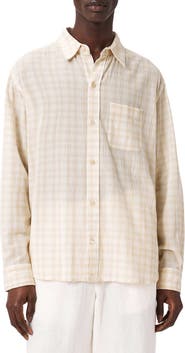 AllSaints Toya Check Cotton Button-Up Shirt