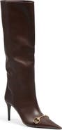 Gucci Horsebit Pointed Toe Knee High Boot