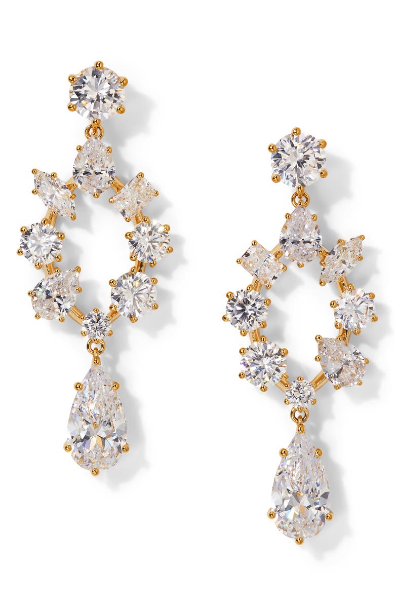 Nadri Beatrix Open Chandelier Earrings, Main, color, 