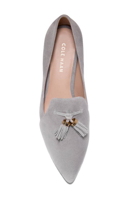 Cole Haan Vanya Tassel Flat In Gray