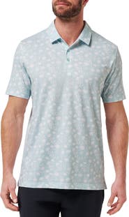 TravisMathew Featherweight Cove Floral Piqué Polo