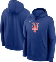 Nike Men's Nike Royal New York Mets Logo Club Fleece Pullover Hoodie