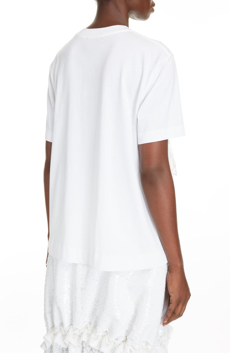 Simone Rocha Sequin Tulle Panel T-Shirt, Alternate, color, 