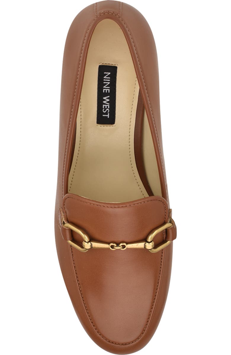 Nine West Brayci Bit Loafer, Alternate, color, Dark Natural