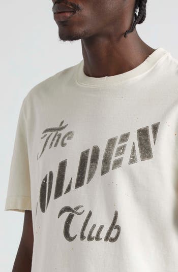 Golden Goose The Golden Club Distressed Cotton Graphic T