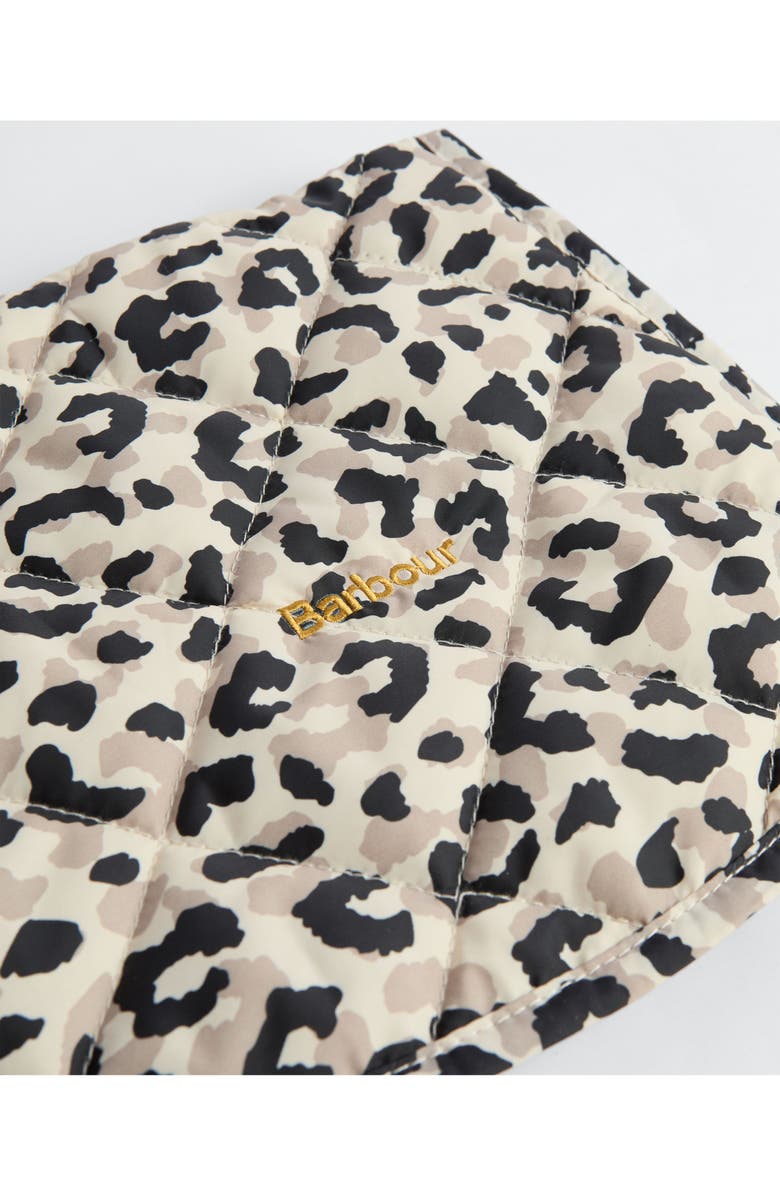 Barbour Harley Quilted Leopard Dog Coat, Alternate, color, Jasmine Leopard