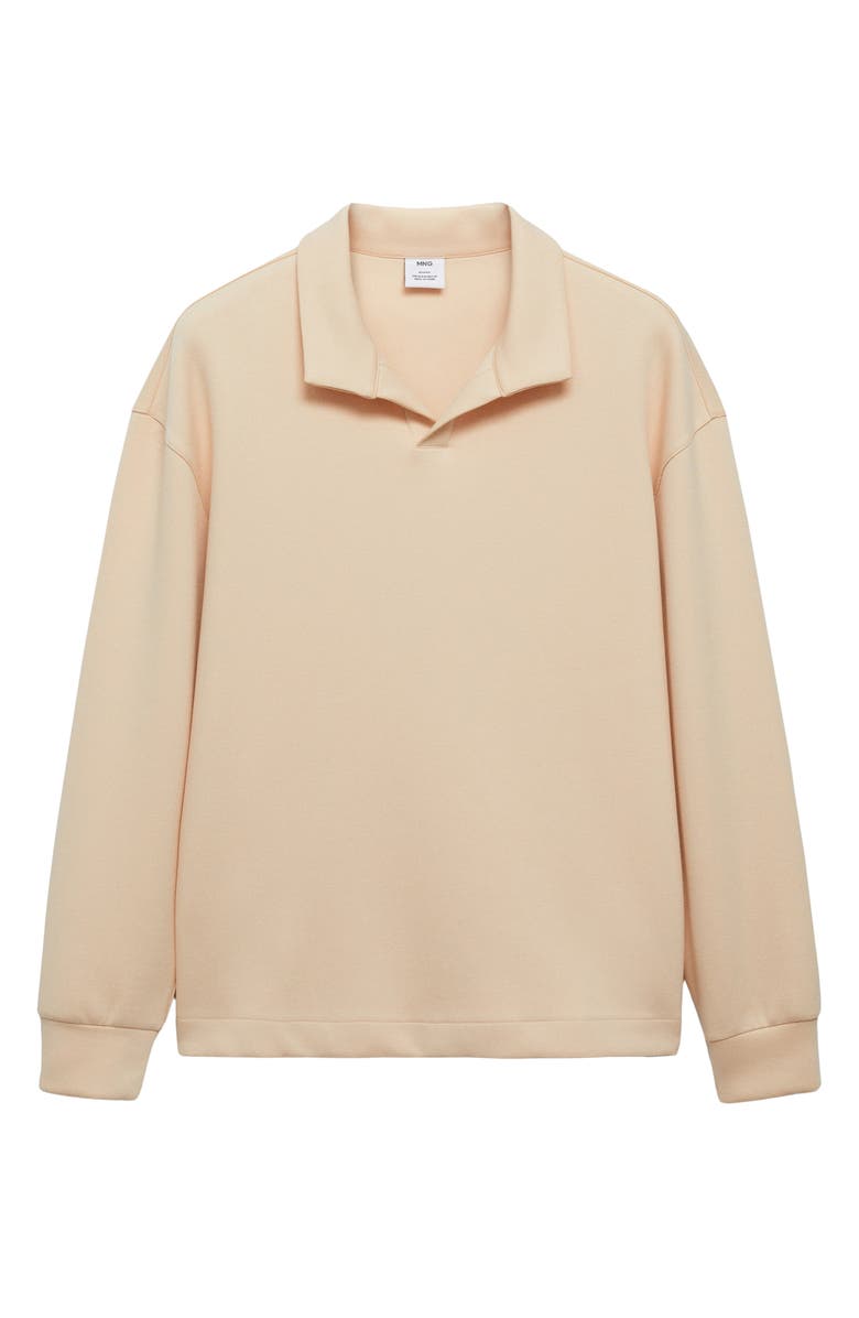 MANGO Relaxed Fit Polo Sweatshirt, Alternate, color, 