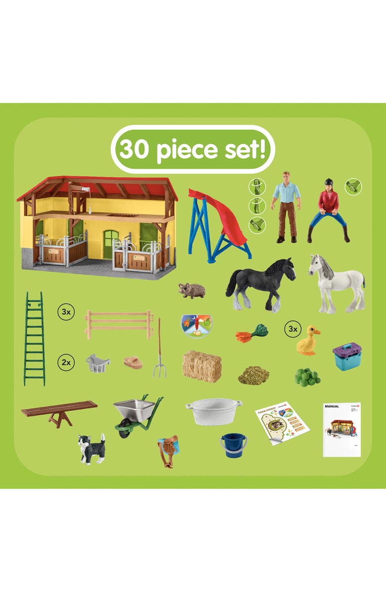 Schleich Farm World Horse Stable Playset, Alternate, color,