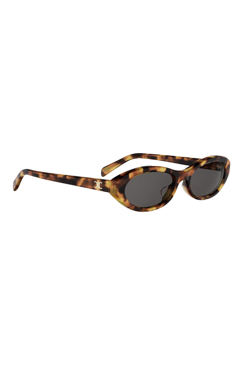 Triomphe Mini 54mm Oval Sunglasses, Alternate, color, BLONDE HAVANA / SMOKE