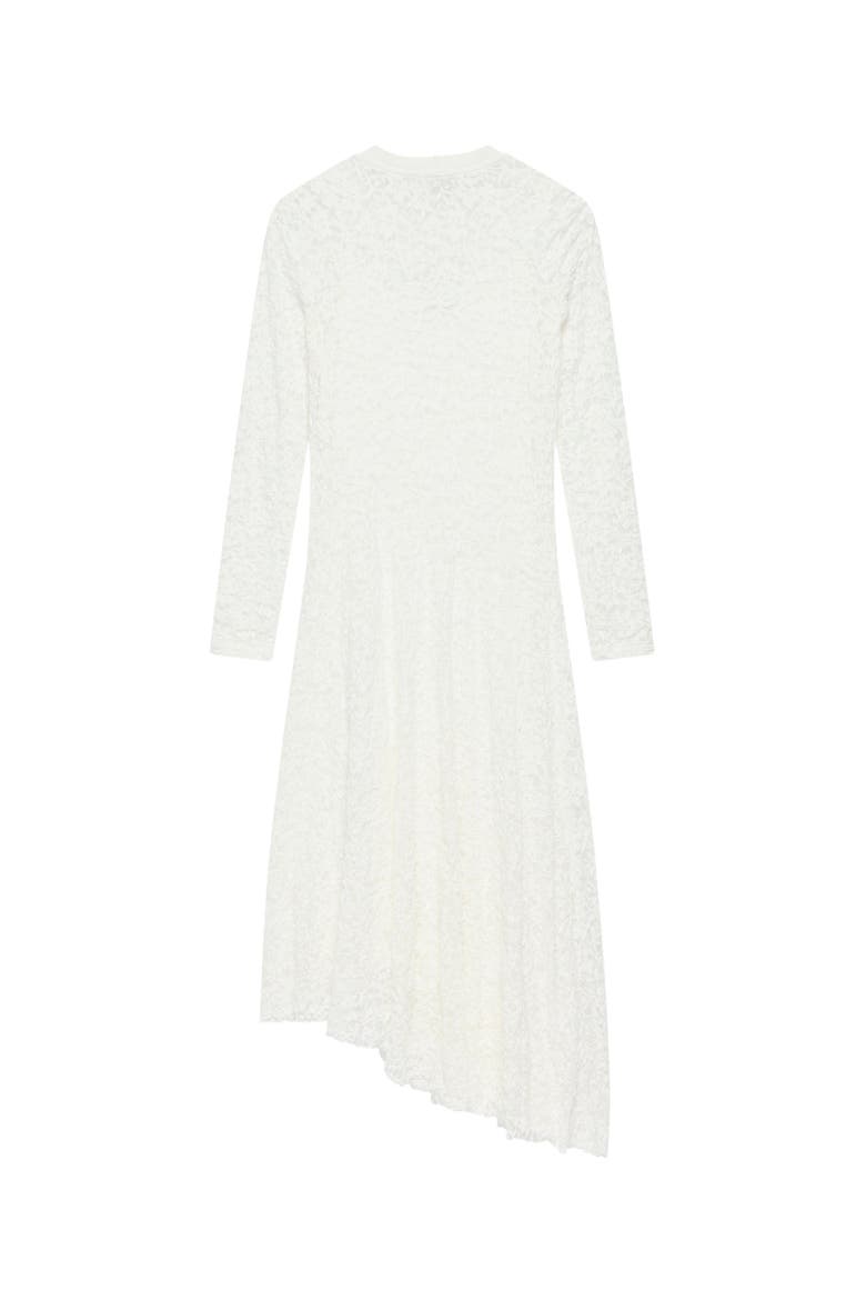 Lace Full Asymmetric Midi Dress, Alternate, color, Ivory