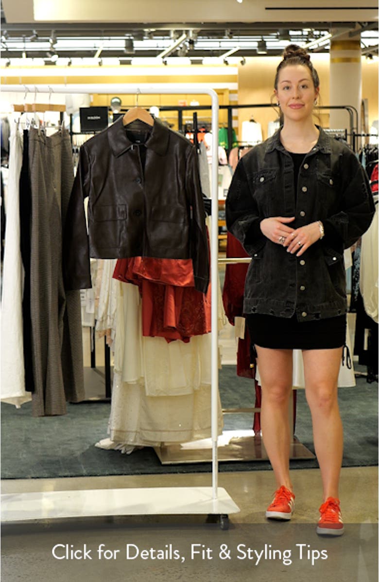 Sabina Faux Leather Jacket, sales video thumbnail
