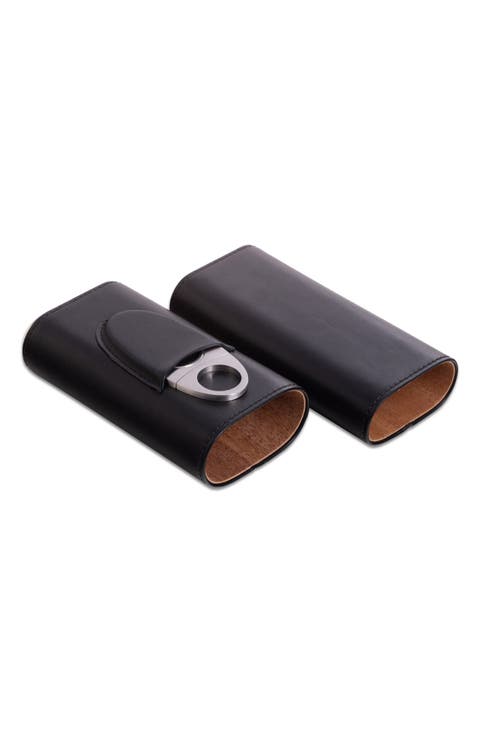 Richie Cigar Case & Cutter Set