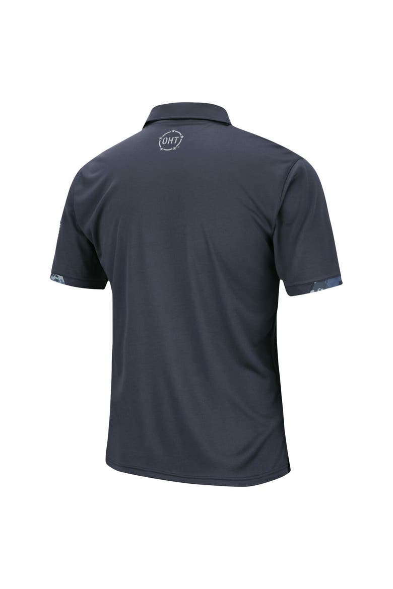 Men's Colosseum Charcoal Arkansas Razorbacks Big & Tall OHT Military Appreciation Digital Camo Polo, Alternate, color, Charcoal