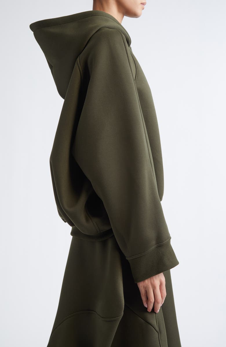 MELITTA BAUMEISTER Crop Fleece Hoodie, Alternate, color, Moss