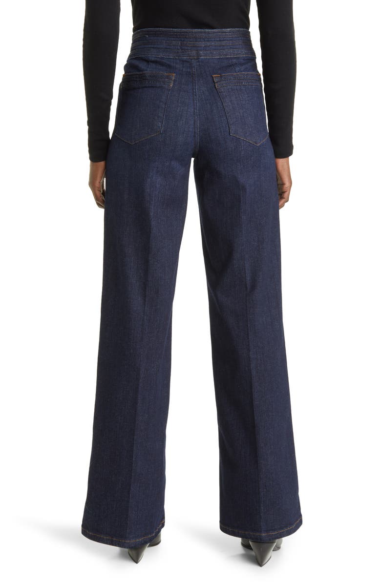 FRAME Triple Binding Slim Palazzo Jeans, Alternate, color, 