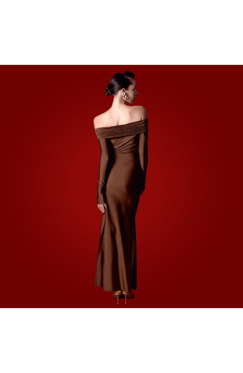 LEDIEL Capuccino Dress, Alternate, color, Brown